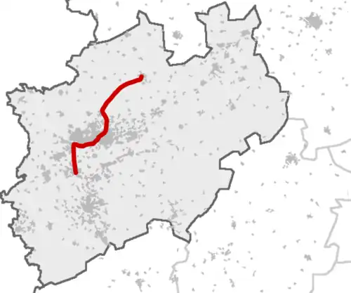Strecke der Рейн-Хаард-Экспресс