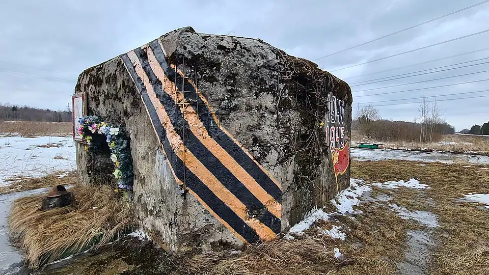 Дот лейтенанта М. В. Дёмина (объект культурного наследия России) к северу от деревни Пижма