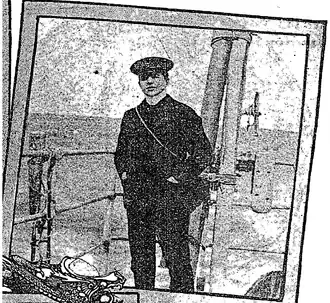 Хольм по прибытии в США в 1908 году. Фото со страницы «The New York Times».