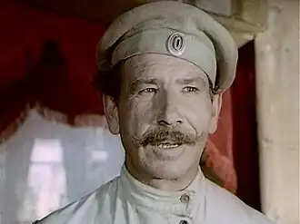 Н. Михеев в роли Демьяна Инютина в фильме «Вечный зов»