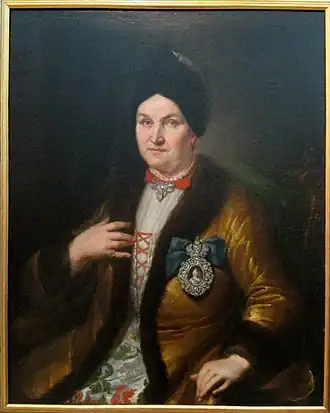 Портрет графини Разумовской (художник Генрих Готлиб Хойзер)