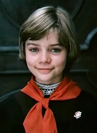 Наталья Гусева в роли Алисы Селезнёвой в фильме «Гостья из будущего» (1984 год)