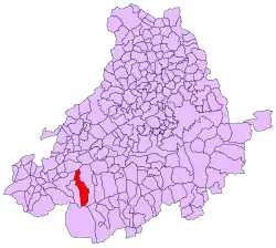 Расположение муниципалитета на карте провинции