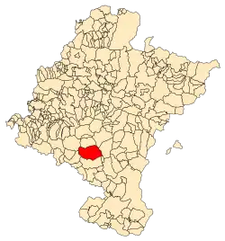 Расположение муниципалитета на карте провинции