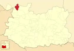 Расположение муниципалитета на карте провинции