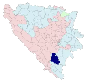 Община Невесине на карте