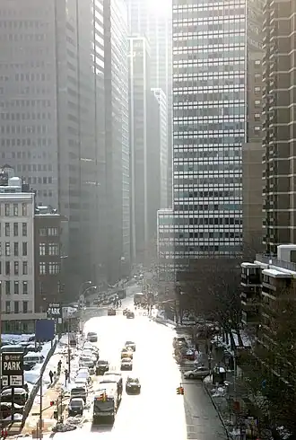 Вид на Перл-стрит с Бруклинского моста