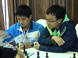 Нгуен Ван Хюи и Нгуен Нгок Чыонг Шон (справа) во время турнира в Хошимине (2016 г.)