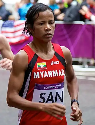 На олимпийском марафоне в Лондоне