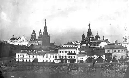 Москворечье в начале XX века. Справа&nbsp;— Храм Николая Чудотворца.