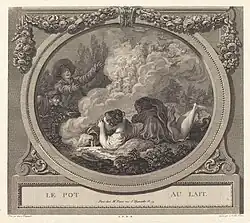 Кувшин молока. По оригиналу Ж.-О. Фрагонара