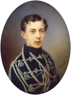 Портрет великого князя, цесаревича Николая Александровича, ок. 1861.