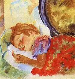 Н.&nbsp;ТырсаСпящая девочка. 1929