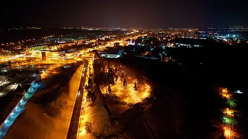 Вечерний вид с высоты