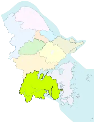 Нинхай на карте