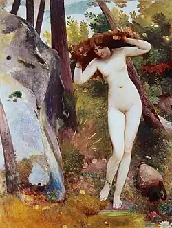 У источника&nbsp;— нимфа в лесу. 1880-е гг.