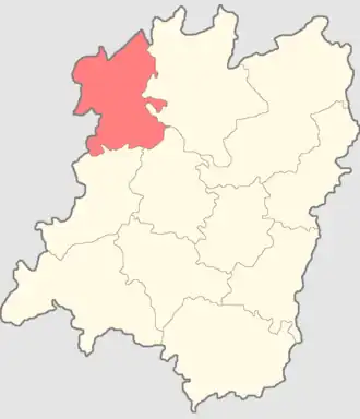 Балахнинский уезд на карте