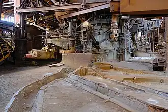 Выпускные канавы доменного цеха