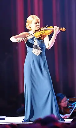 Элина Вяхяля на Нобелевском концерте 2008 года в Осло