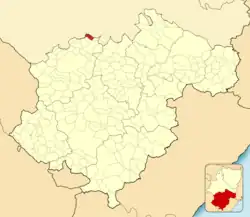 Расположение муниципалитета на карте провинции