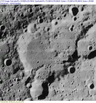 Снимок зонда Lunar Orbiter - IV