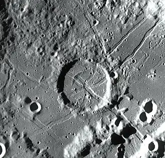 Снимок зонда Lunar Reconnaissance Orbiter.
