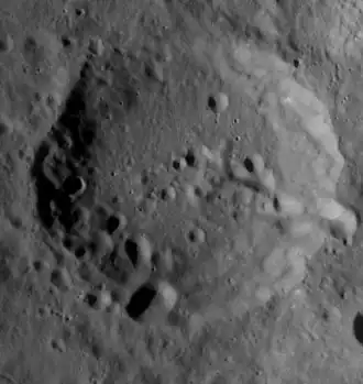 Снимок зонда Lunar Reconnaissance Orbiter.