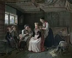 Книжная иллюстрация. Приготовления к свадьбе.