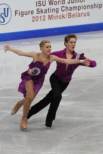 Участники танцевального турнираМария Носуля и Евгений Холонюк (Украина)