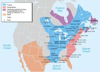 Новая Франция в 1750 году