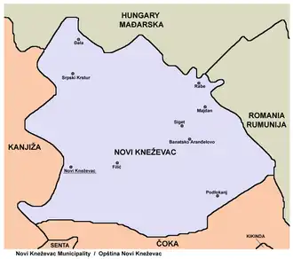 Нови-Кнежевац на карте