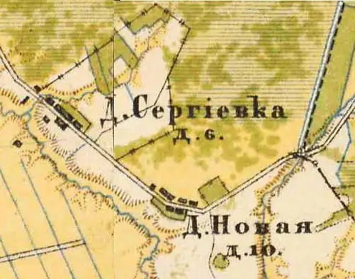 План деревни Новосергиевка. 1885&nbsp;год