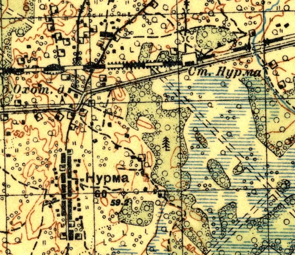 План деревни Нурма. 1931 год