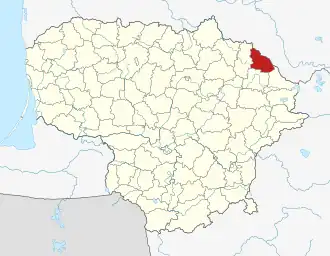 Обяльский район на карте