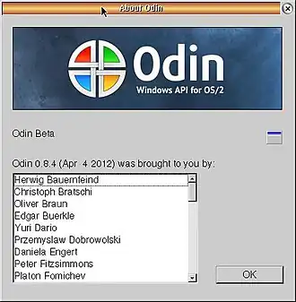 Скриншот программы Odin