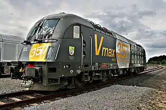 Siemens EuroSprinter ES64U4 — быстрейший электровоз в мире (357 км/ч)