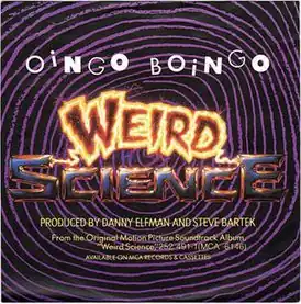 Обложка сингла Oingo Boingo «Weird Science» ()