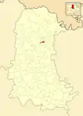 Расположение муниципалитета на карте провинции