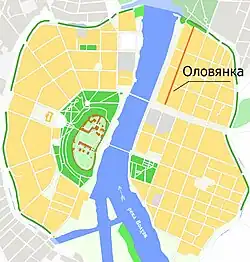 На карте города