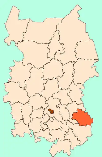 Оконешниковский район на карте