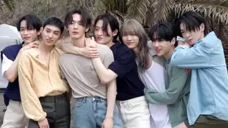 OnlyOneOf в июле 2021 года. Слева направо: Найн, Милл, KB, Юджон, Чунджи, Риэ и Лав (быший участник)