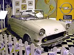 Кабриолет Opel Rekord P1 1959 года выпуска, кузов произведён компанией Autenrieth[нем.]