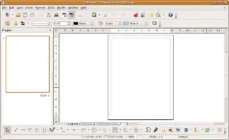 Скриншот программы OpenOffice Draw