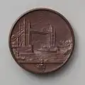 Памятная медаль, посвященная открытию Тауэрского моста в 1894 году