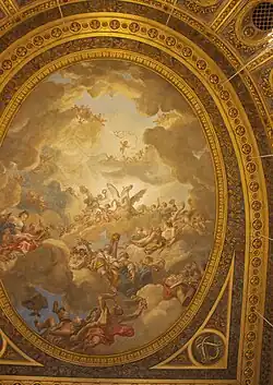 Аполлон, венчающий искусства. 1768–1769. Роспись плафона Оперы в Версале