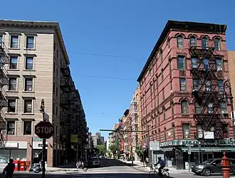 На пересечении Орчард- и Ривингтон-стрит в&nbsp;2010&nbsp;году