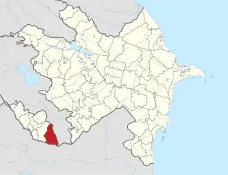 Ордубадский район на карте