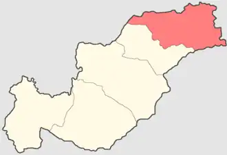 Челябинский уезд на карте