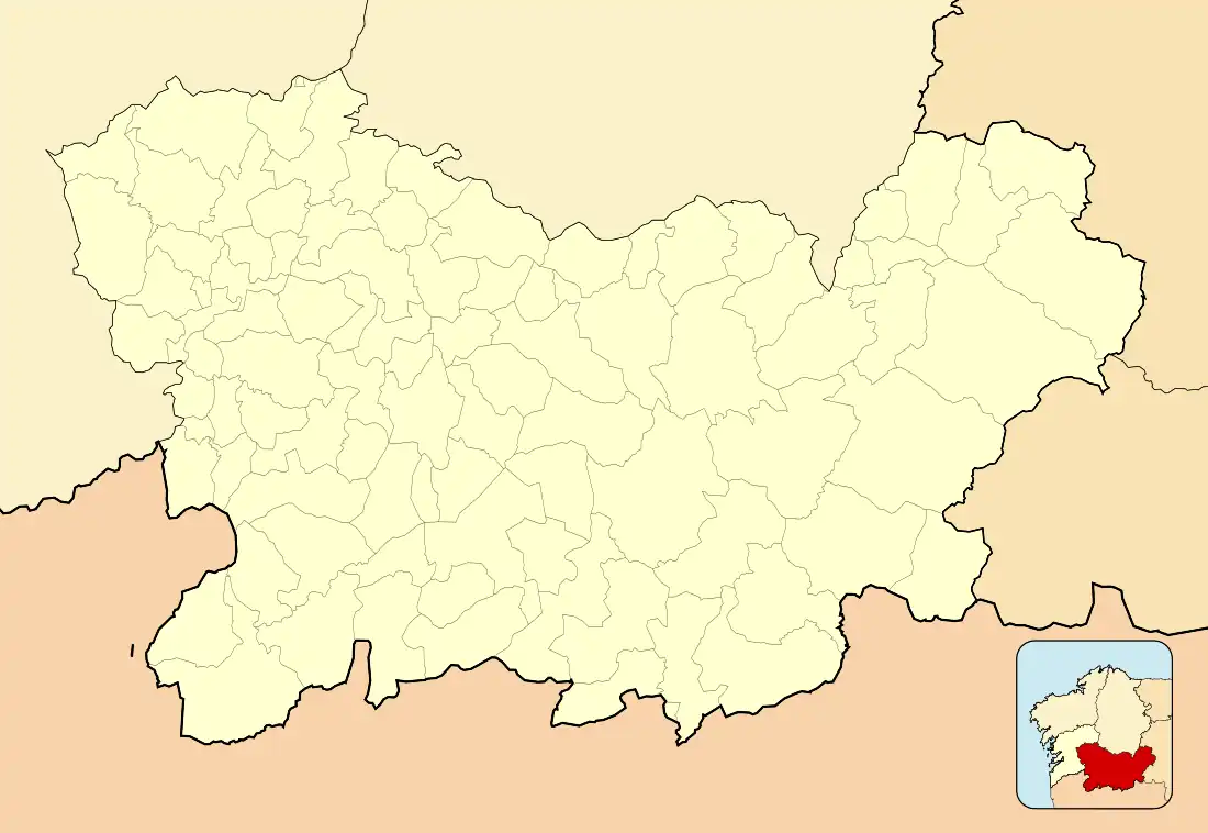 Оренсе на карте