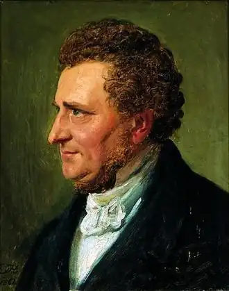 Портрет Лемана кисти Константина Хансена, 1862 год.